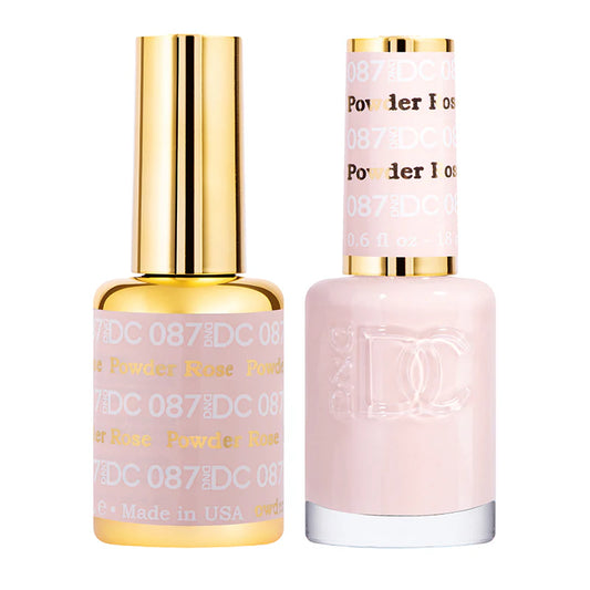 #087 - DND DC Gel UV/LED Soak Off - Polvo rosa