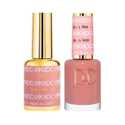 #090 - Esmalte de gel DND DC UV/LED Soak Off - Rosa ceniza