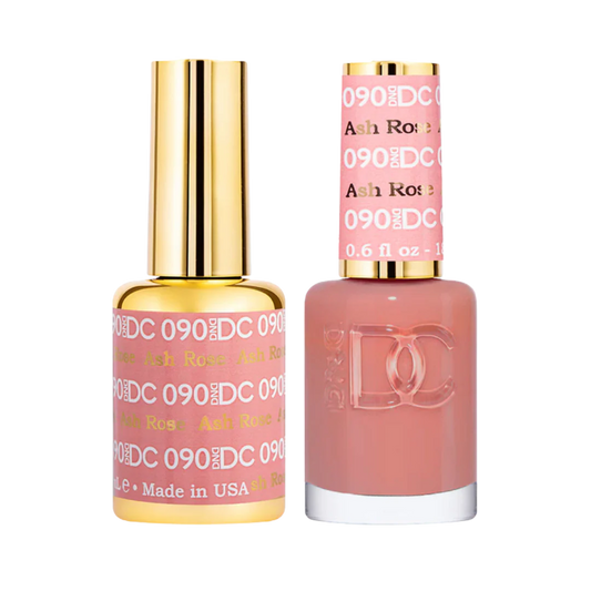 #090 - Esmalte de gel DND DC UV/LED Soak Off - Rosa ceniza