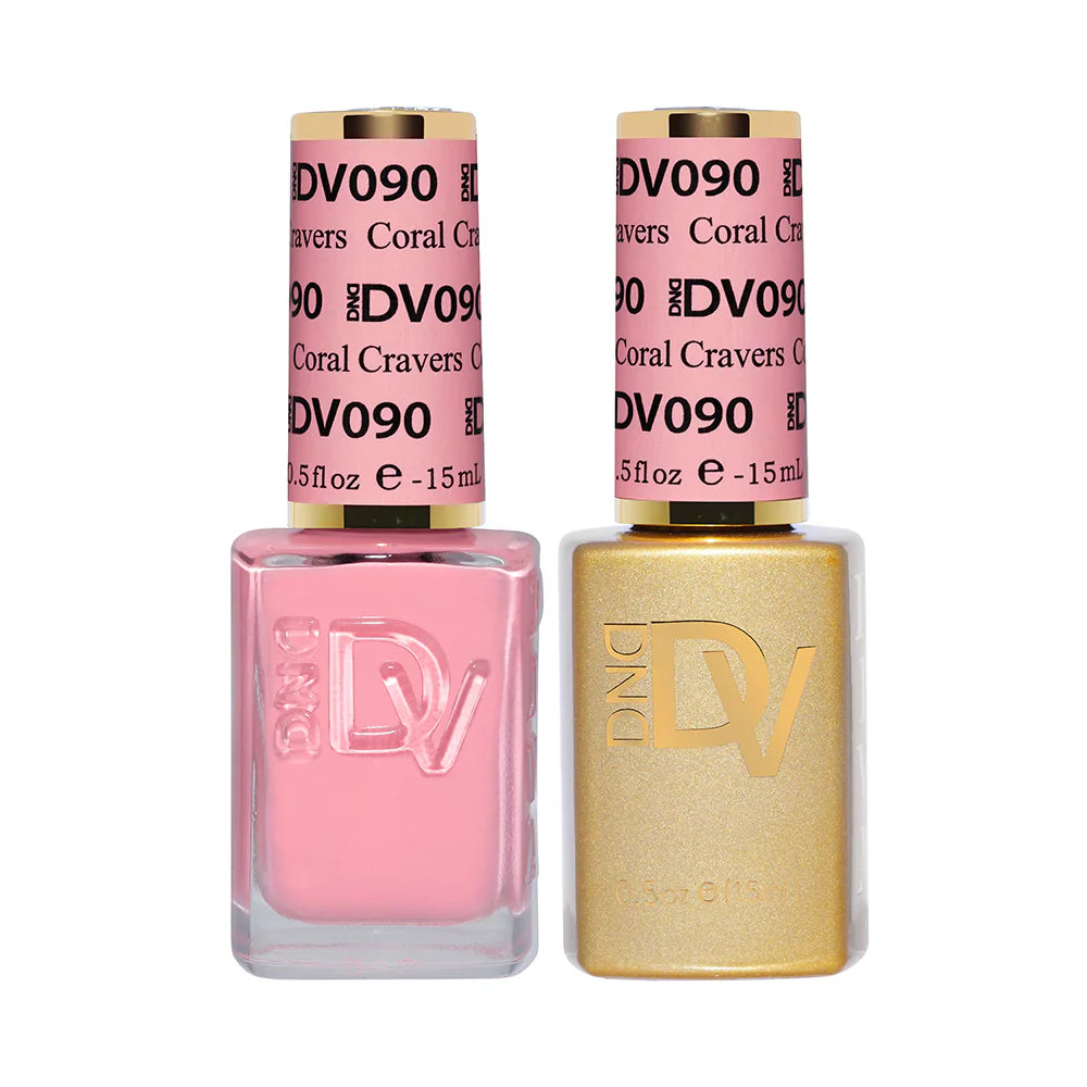 #090 - Esmalte en gel DND Diva UV/LED Soak Off - Cravers Coral
