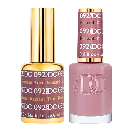 #092 - Esmalte en gel DND DC UV/LED Soak Off - Bronceado rojizo