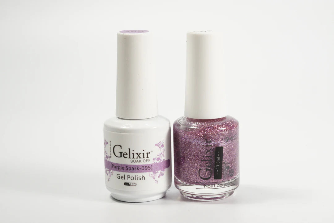 #095 - Esmalte en gel UV/LED Soak Off de Gelixir - Purple Spark 3 en 1