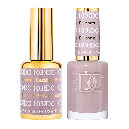 #103 - Esmalte de gel DND DC UV/LED Soak Off - Marrón bambú