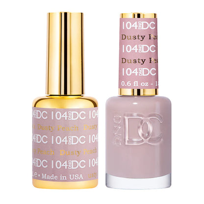 #104 - DND DC Gel UV/LED Soak Off - Durazno sucio