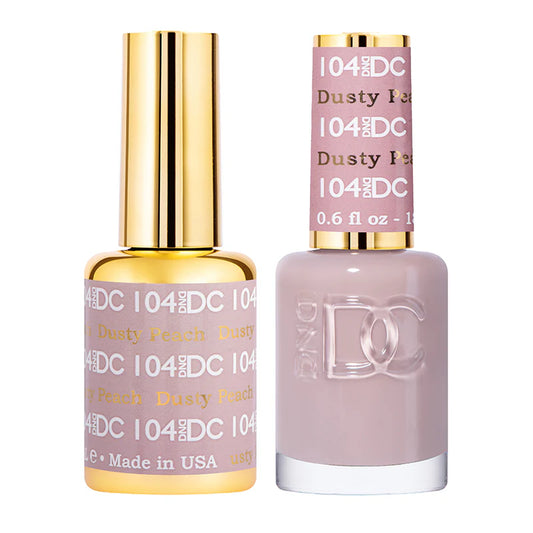 #104 - DND DC Gel UV/LED Soak Off - Durazno sucio
