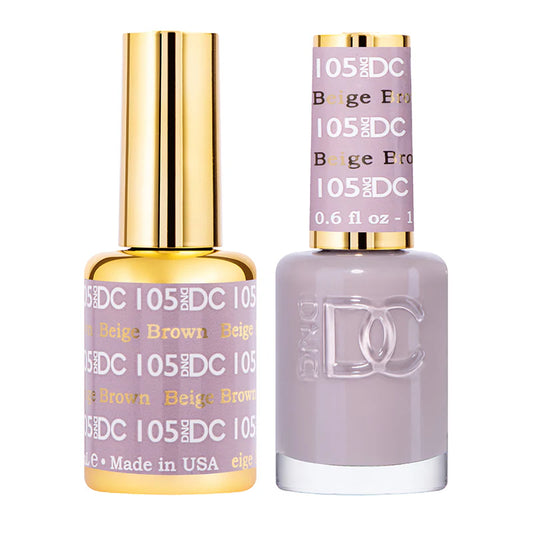 #105 - DND DC Gel UV/LED Soak Off - Beige Marrón