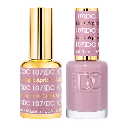 #107 - DND DC Gel UV/LED Soak Off - Albaricoque claro