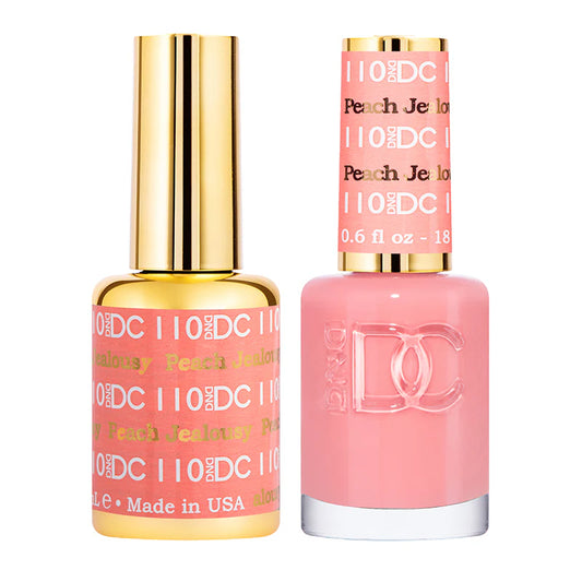 #110 - DND DC Gel UV/LED Soak Off - Peach Jealousy