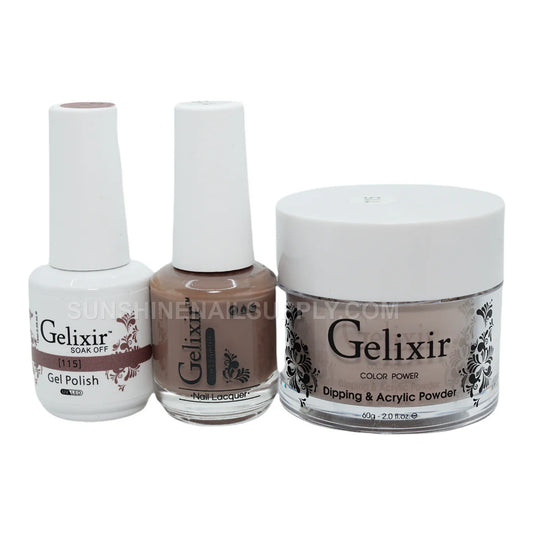 #115- Gelixir UV/LED Soak Off Matching Gel and Polish 3in1