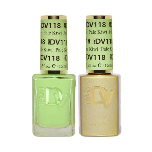 #118 - Esmalte en gel DND Diva UV/LED Soak Off - Kiwi pálido