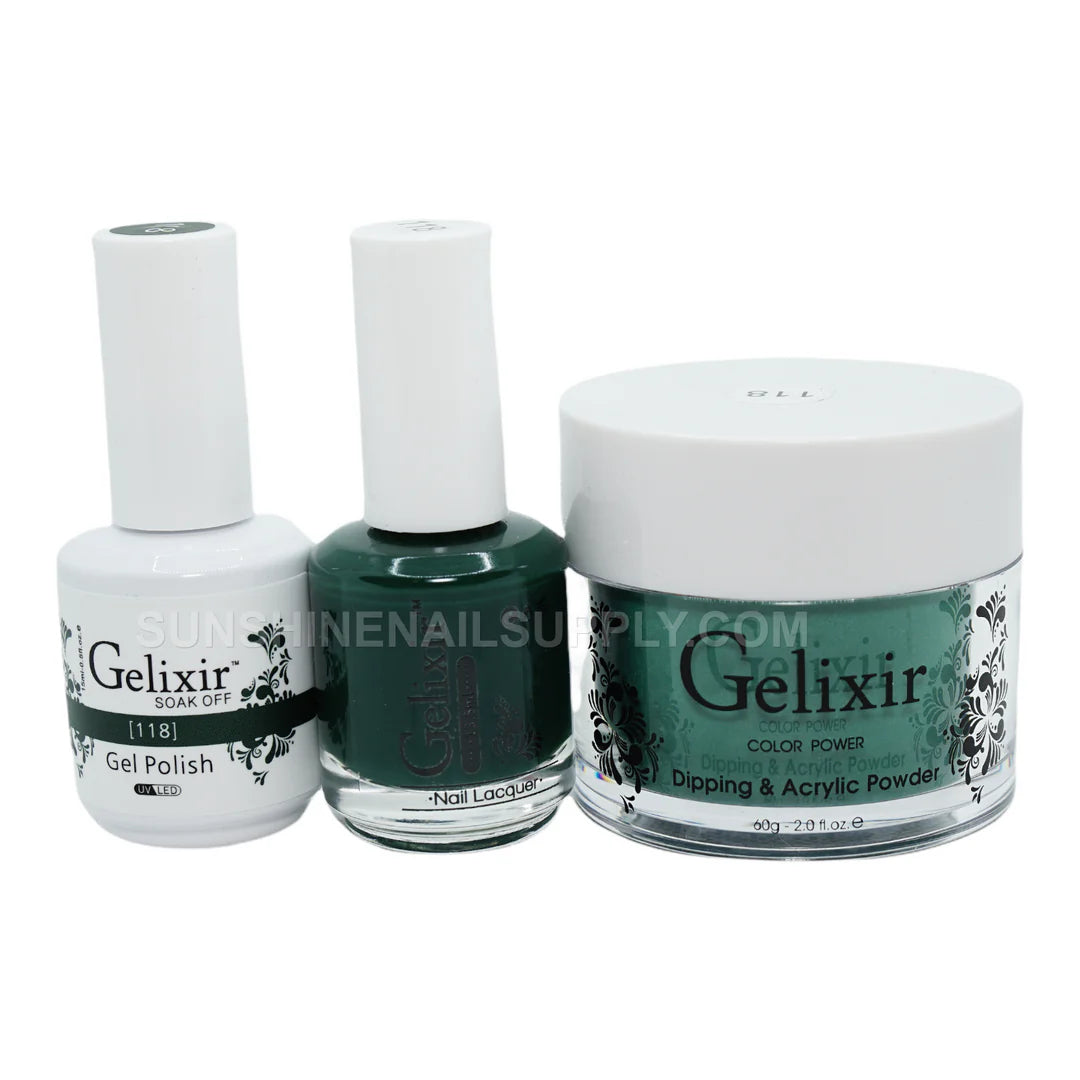 #118- Gelixir UV/LED Soak Off Matching Gel and Polish 3in1