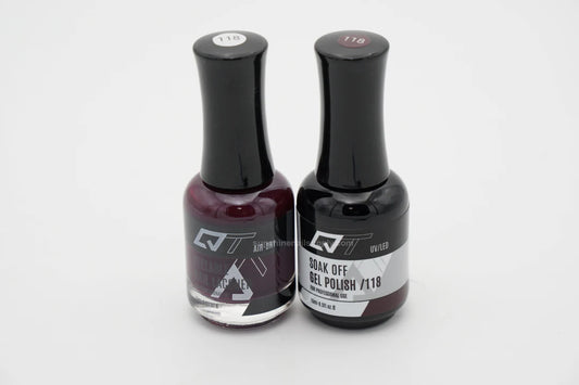 #118 QT- Esmalte en gel UV/LED de secado rápido