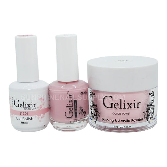 #120- Gelixir UV/LED Soak Off Matching Gel and Polish 3in1