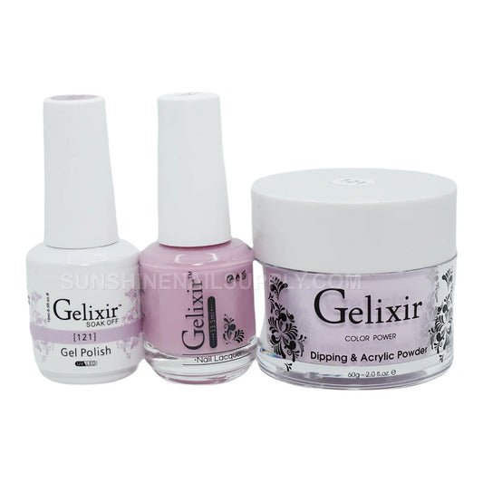 #121- Gelixir UV/LED Soak Off Matching Gel and Polish 3in1