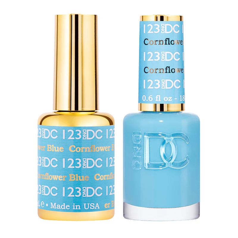 #123 - DND DC Gel UV/LED Soak Off - Azul Aciano