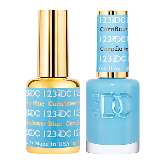#123 - DND DC Gel UV/LED Soak Off - Azul Aciano