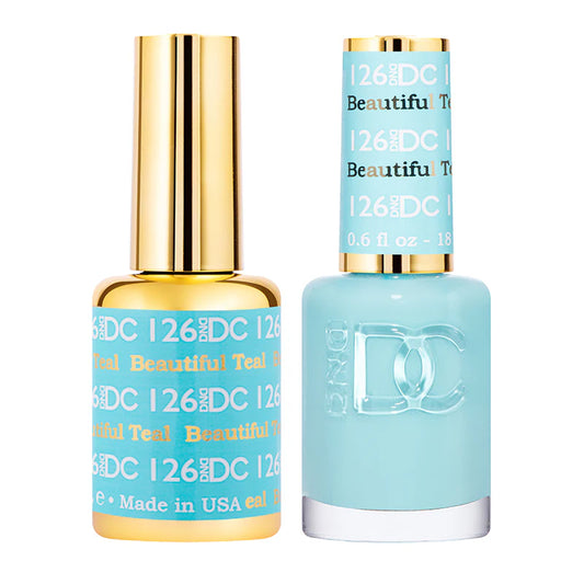#126 - DND DC Gel UV/LED Soak Off - Hermoso verde azulado