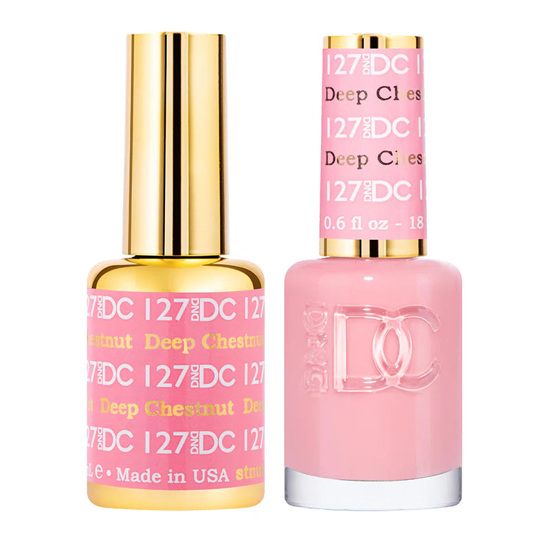#127 - DND DC Gel UV/LED Soak Off - Castaño oscuro