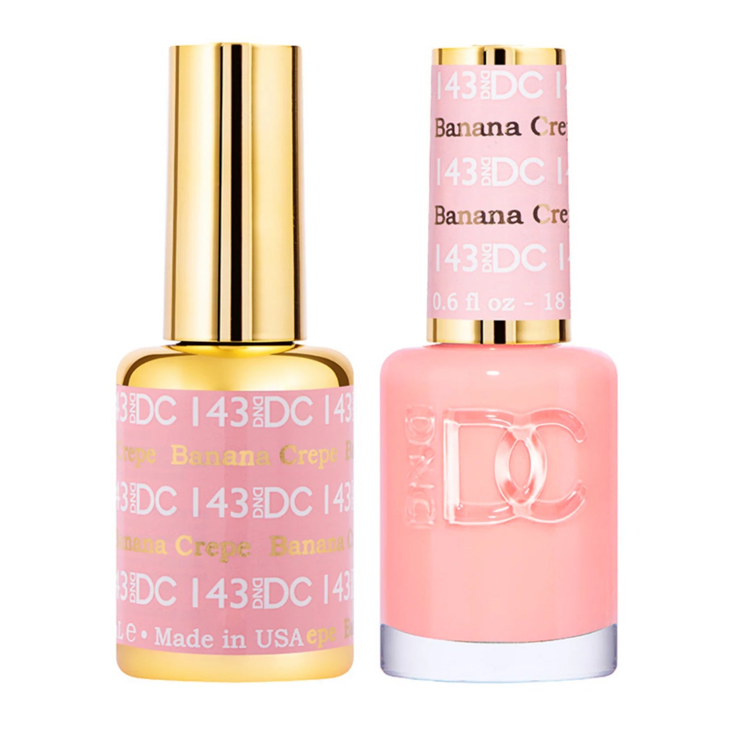 #143 - DND DC Gel UV/LED Soak Off - Banana Crepe