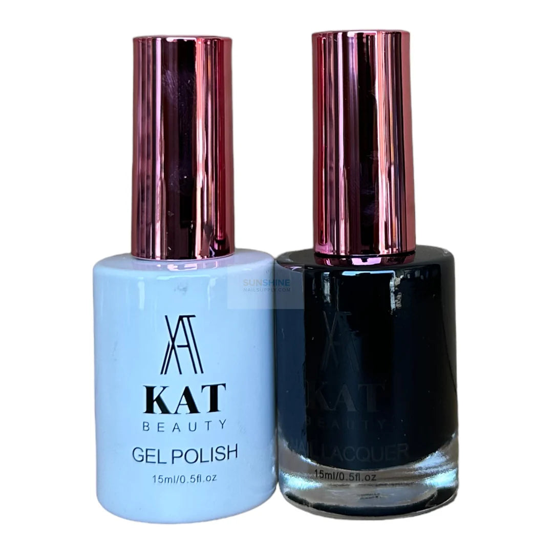 #157 - KAT UV/LED Soak Off Gel polish 3in1 - black color