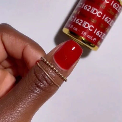 #162 - DND DC Gel UV/LED Soak Off - Rojo transparente