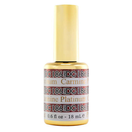 #186 - DND DC Gel UV/LED Soak Off - Carmín