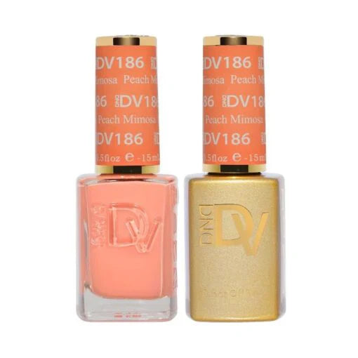 #186 - DND Diva Gel UV/LED Soak Off - Peach Mimosa