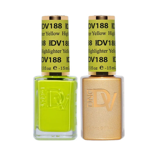 #188 - DND Diva Gel UV/LED Soak Off - Highlighter Yellow