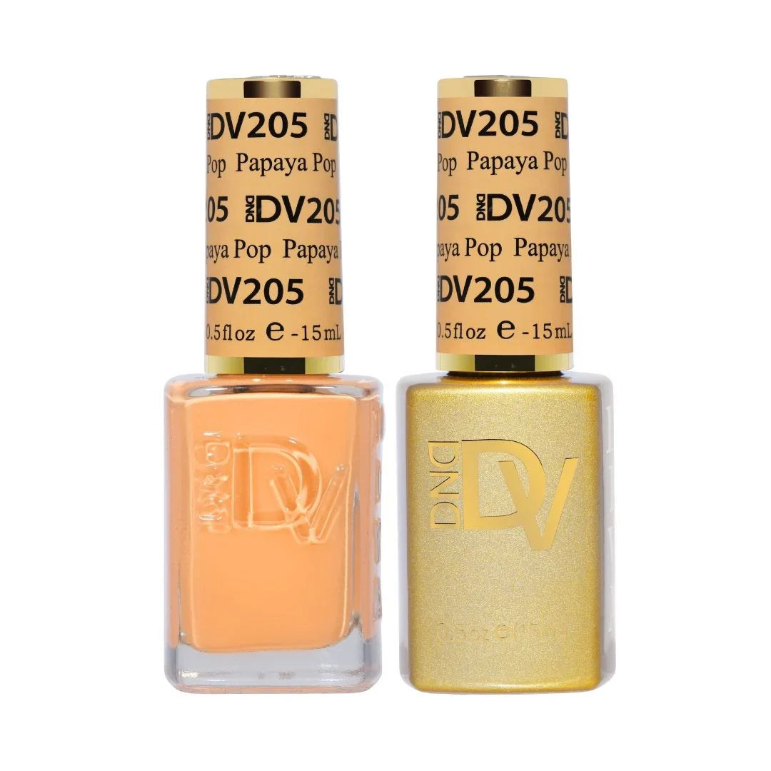 #205 - DND Diva Gel UV/LED Soak Off - Papaya Pop