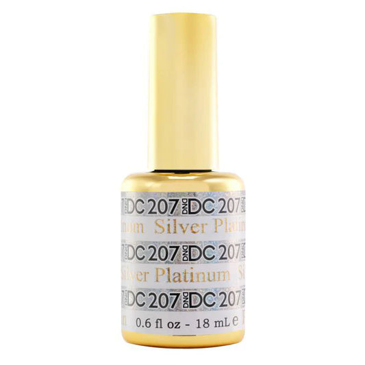 #207 - DND DC Gel UV/LED Soak Off - Plateado