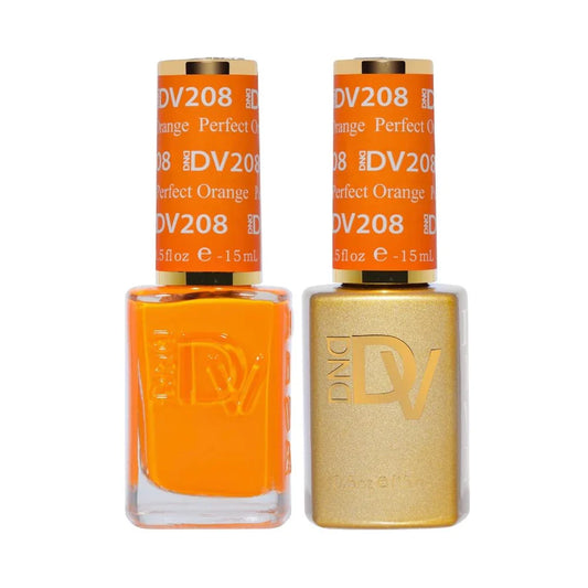 #208 - DND Diva Gel UV/LED Soak Off - Perfect Orange