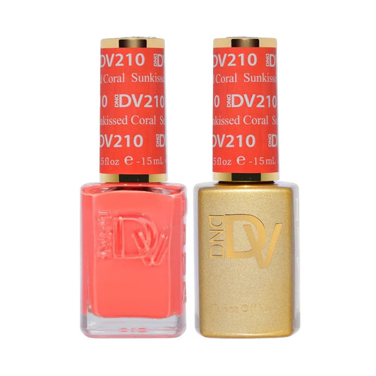 #210 - DND Diva Gel UV/LED Soak Off - Sunkissed Coral