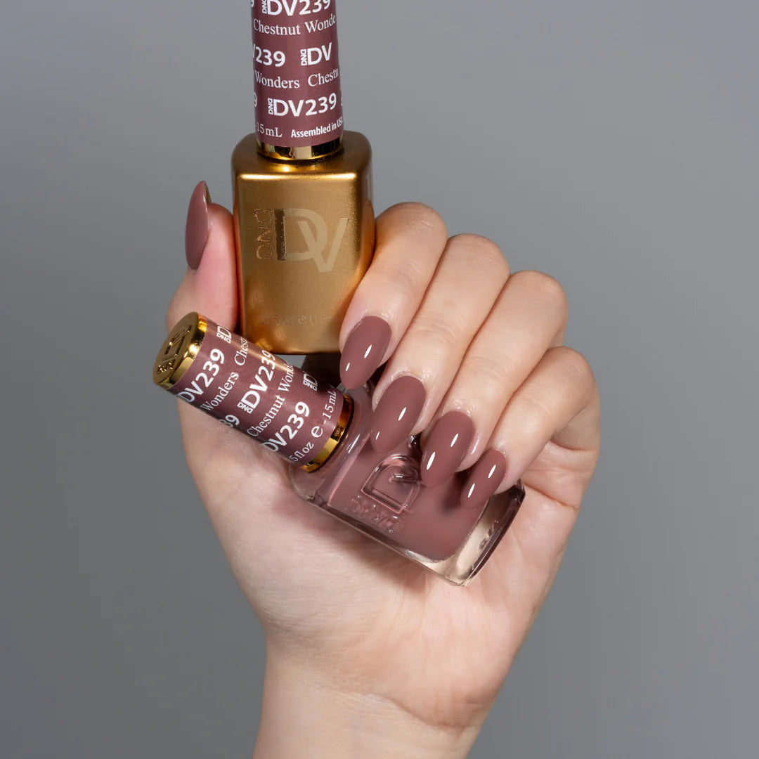 #239 - Esmalte en gel DND Diva UV/LED Soak Off - Maravillas castañas