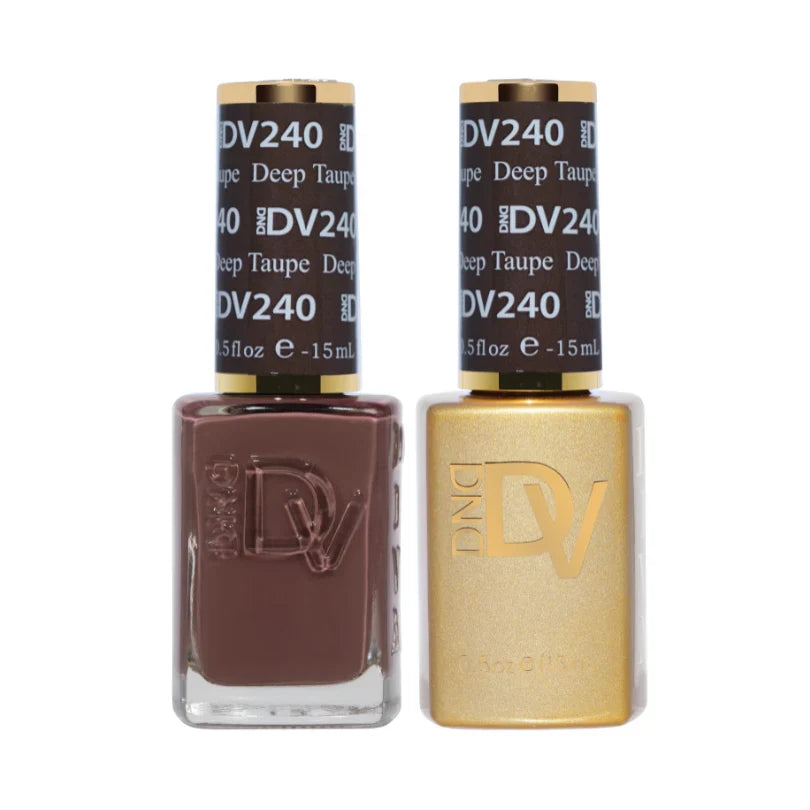 #240 - Esmalte en gel DND Diva UV/LED Soak Off - Taupe oscuro