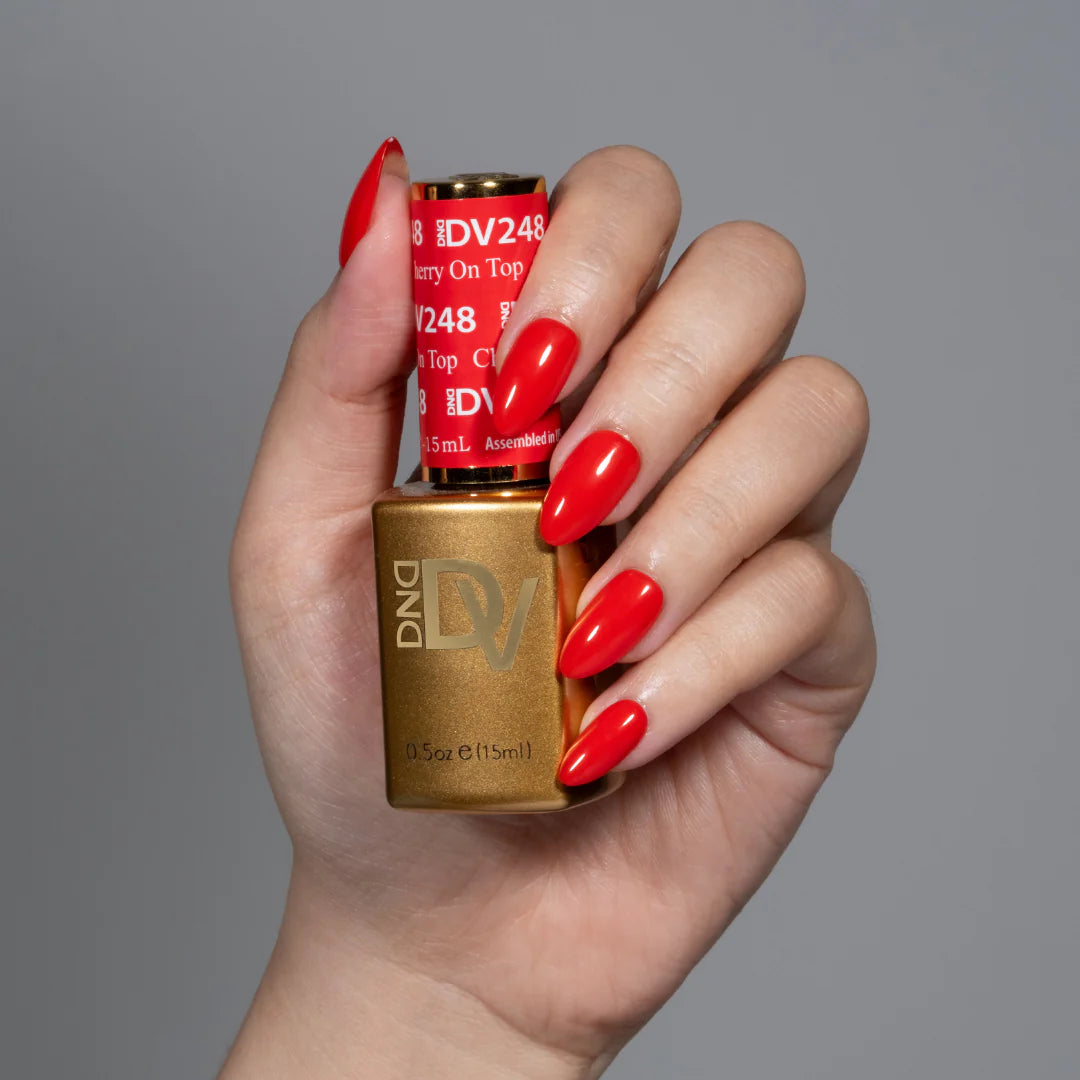#248 - Esmalte en gel DND Diva UV/LED Soak Off - Cherry On Top