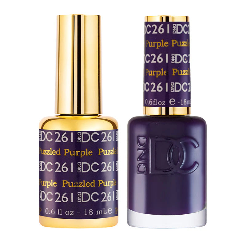#261 - DND DC Gel UV/LED Soak Off - Púrpura Puzzled
