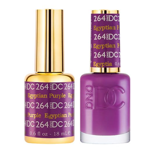 #264 - DND DC Gel UV/LED Soak Off - Morado egipcio