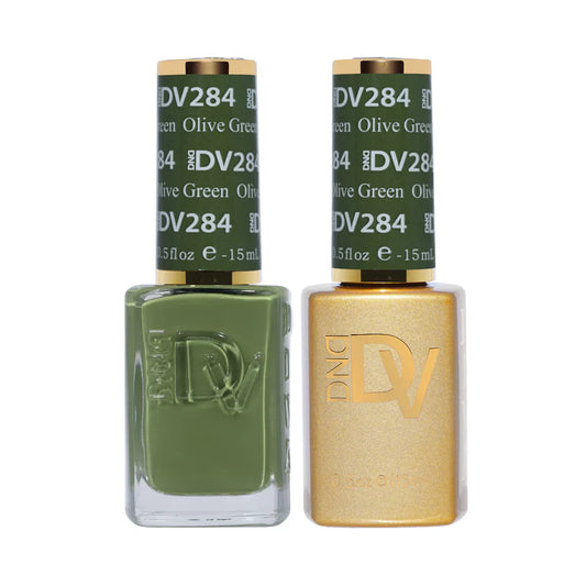 #284 - Esmalte en gel DND Diva UV/LED Soak Off - Verde oliva