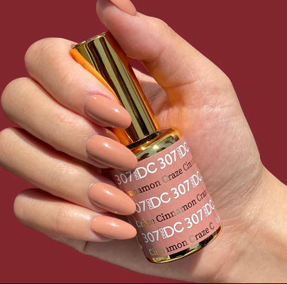 #307 - DND DC Gel UV/LED Soak Off - Cinnamon Craze