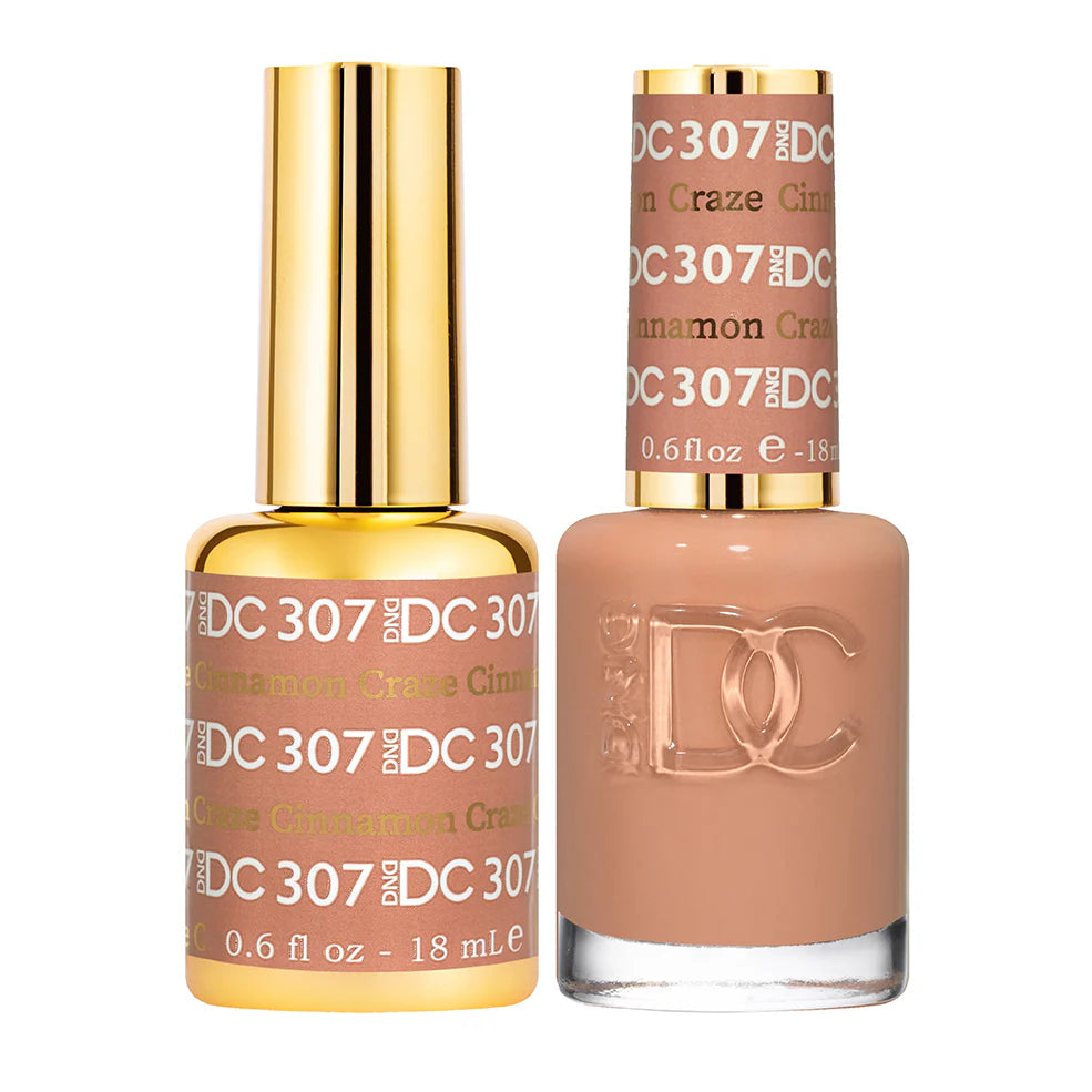 #307 - DND DC Gel UV/LED Soak Off - Cinnamon Craze