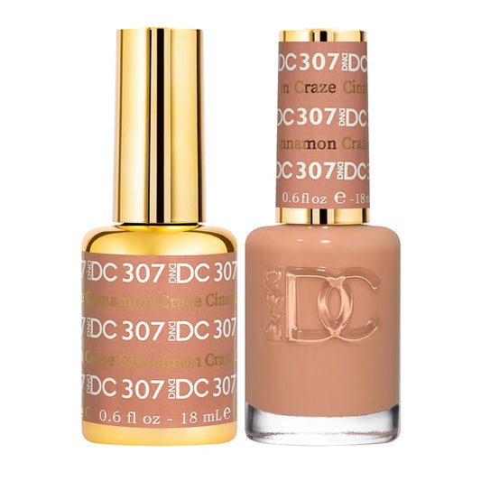 #307 - DND DC Gel UV/LED Soak Off - Cinnamon Craze