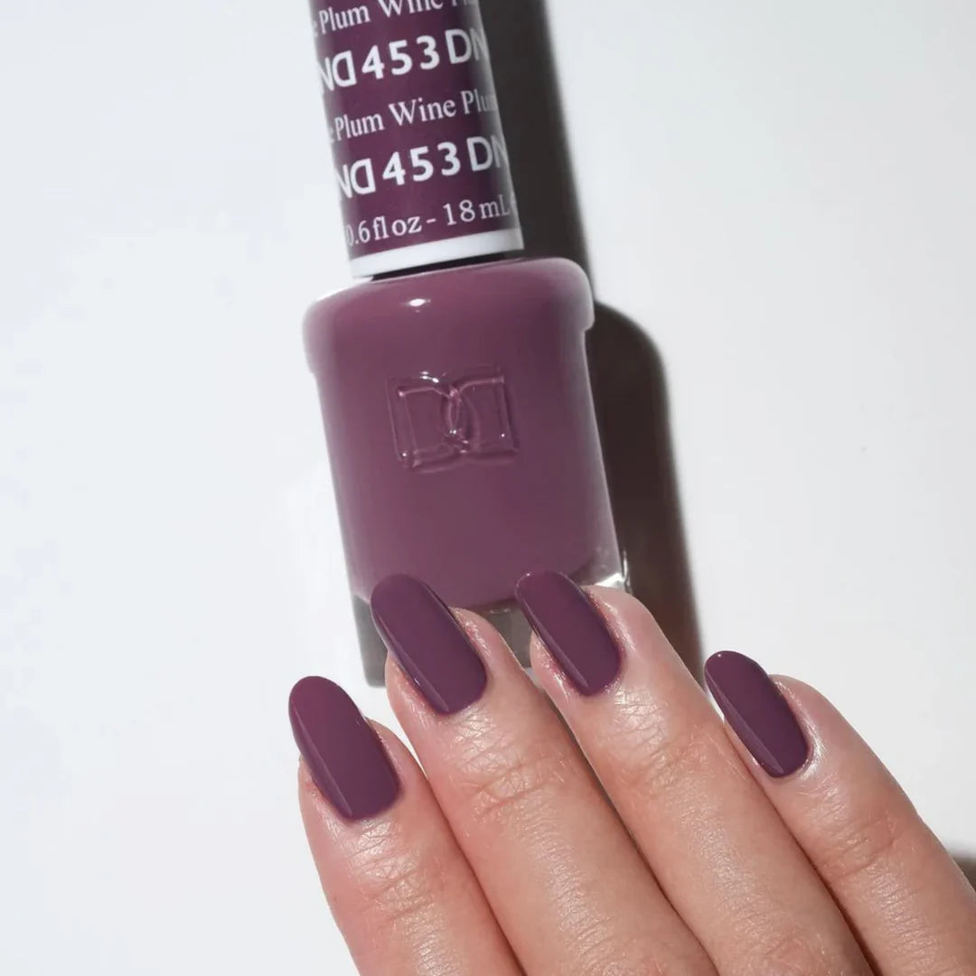 #453 - Esmalte en gel DND UV/LED Soak Off - Vino ciruela