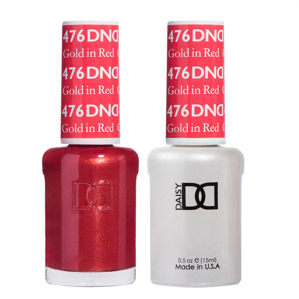#476 - Esmalte en gel DND UV/LED Soak Off - Dorado en rojo