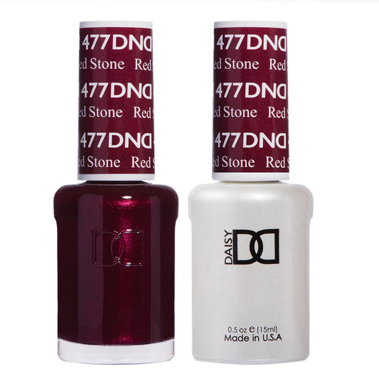 #477 - Esmalte en gel DND UV/LED Soak Off - Piedra roja