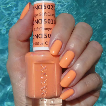 #502 - Esmalte en gel DND UV/LED Soak Off - Naranja suave