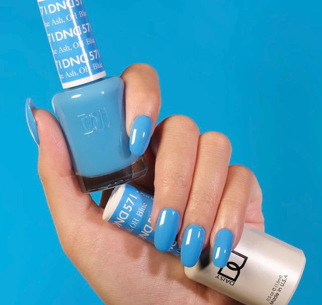 #571 - Esmalte en gel DND UV/LED Soak Off - Azul ceniza