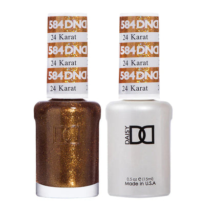 #584 - Esmalte en gel DND UV/LED Soak Off - 24 quilates