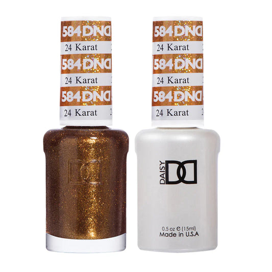 #584 - Esmalte en gel DND UV/LED Soak Off - 24 quilates