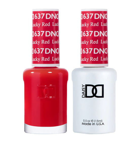 #637 - Esmalte en gel DND UV/LED Soak Off - Rojo Suerte