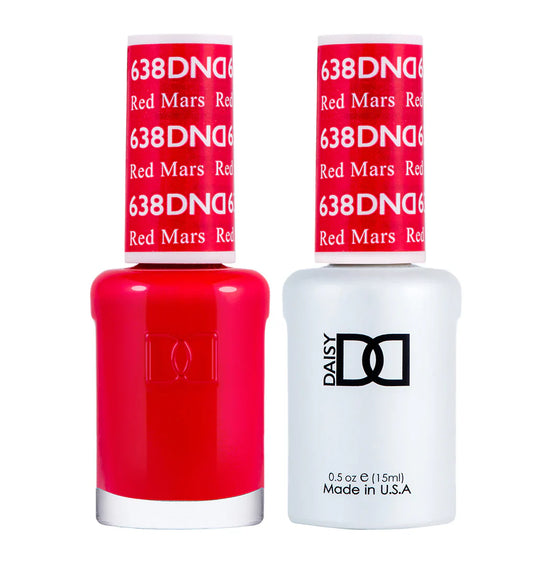 #638 - Esmalte en gel DND UV/LED Soak Off - Rojo Marte